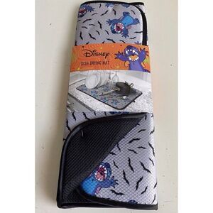 Disney Halloween Lilo & Stitch Bats Dish Drying Mat 18" x 16" Spooky Scary NEW